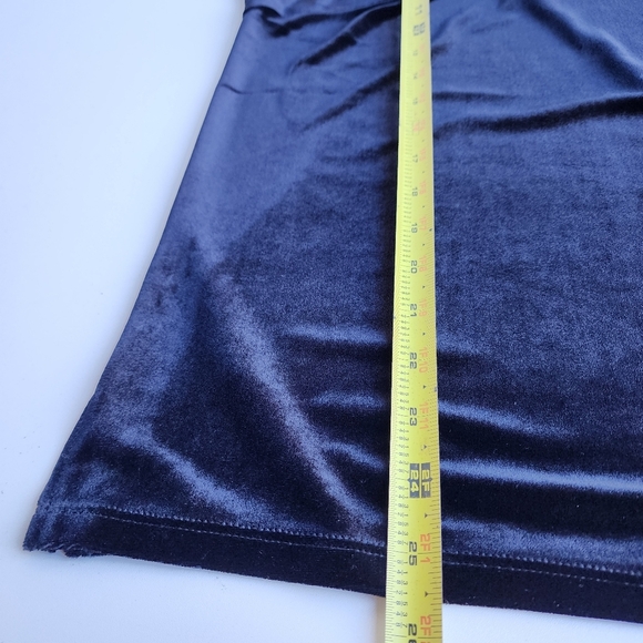 NWT Quaker Factory Top Set Women Black Sequins Velvet Stretch Formal Sleveless M - Picture 7 of 10